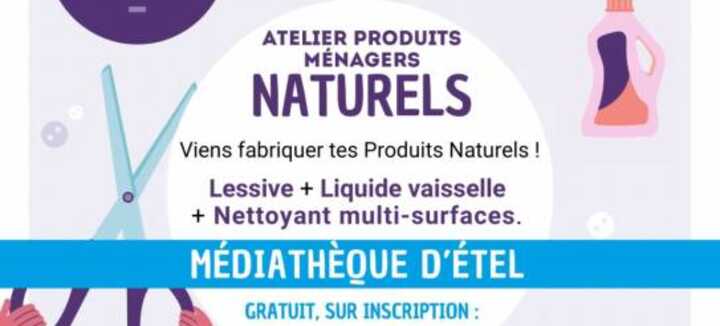 Atelier de fabrication de produits ménagers naturels