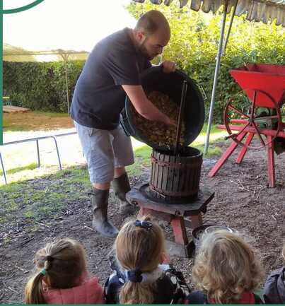 Atelier pressage de pommes